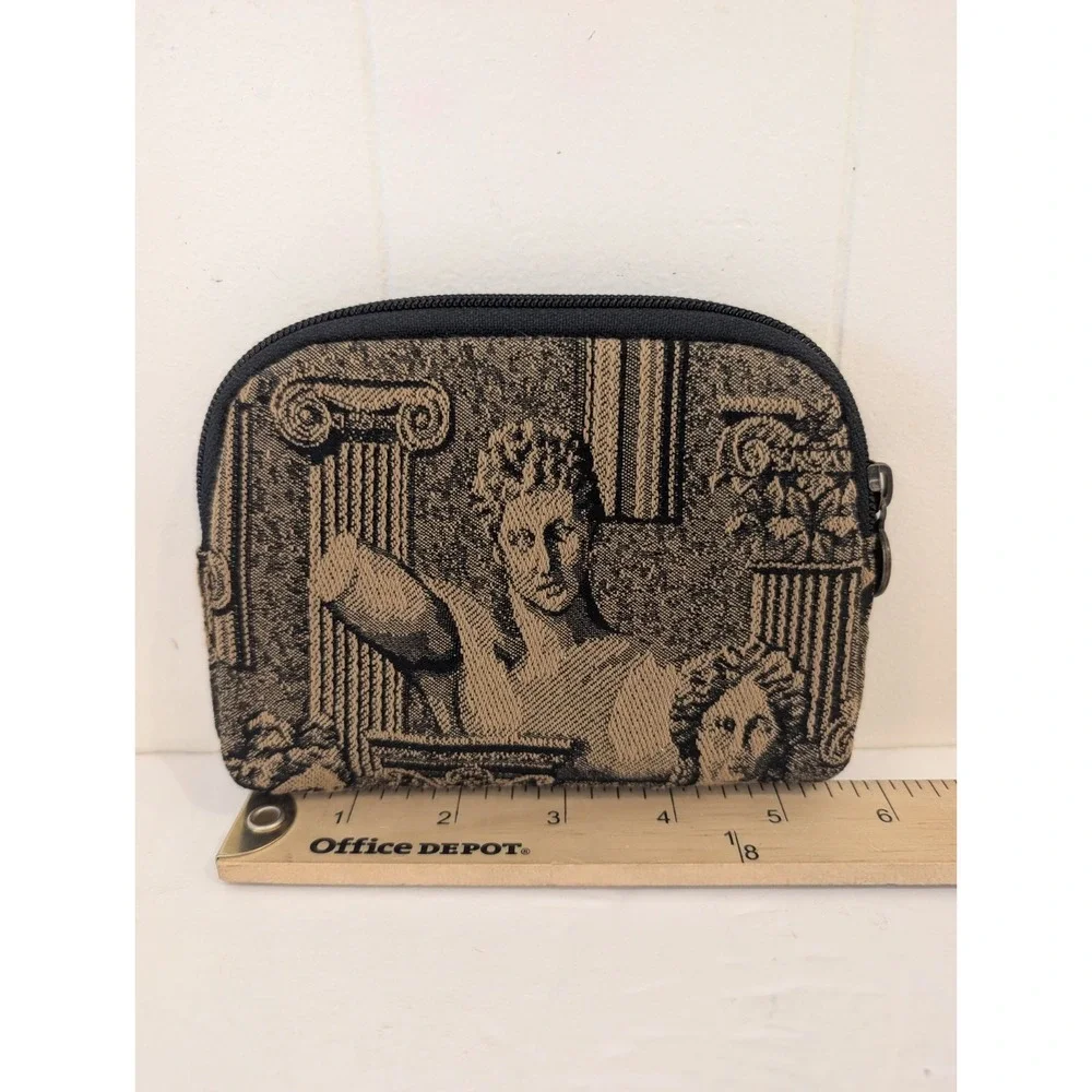 Vintage Caesars Palace Las Vegas Tapestry Pouch Greco-Roman Motif Made in USA